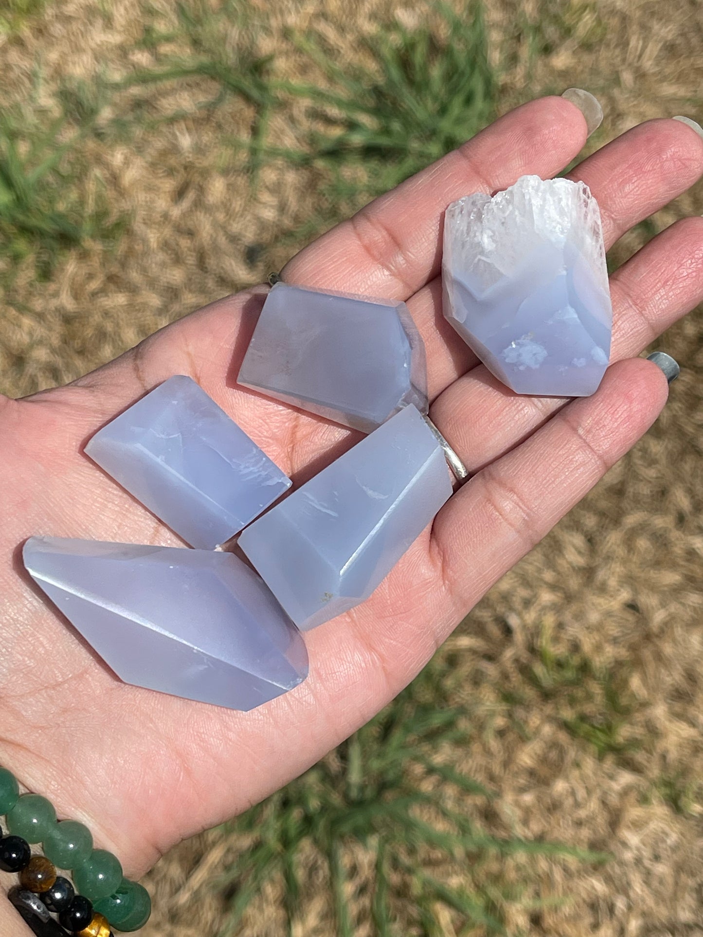 Blue Chalcedony Free Forms