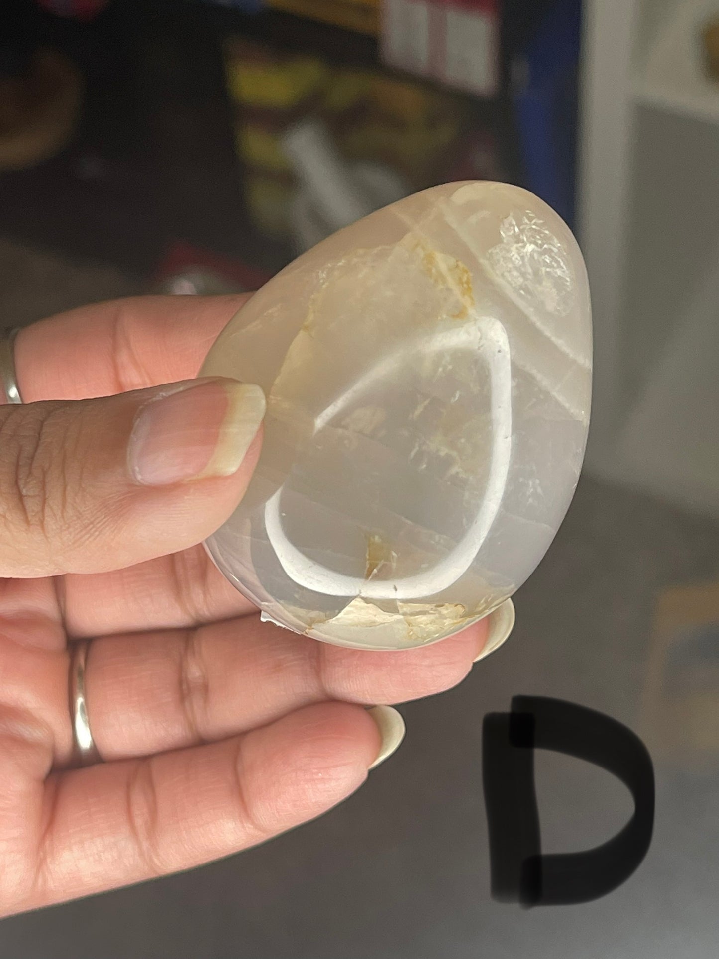 Blue Rose Quartz Egg