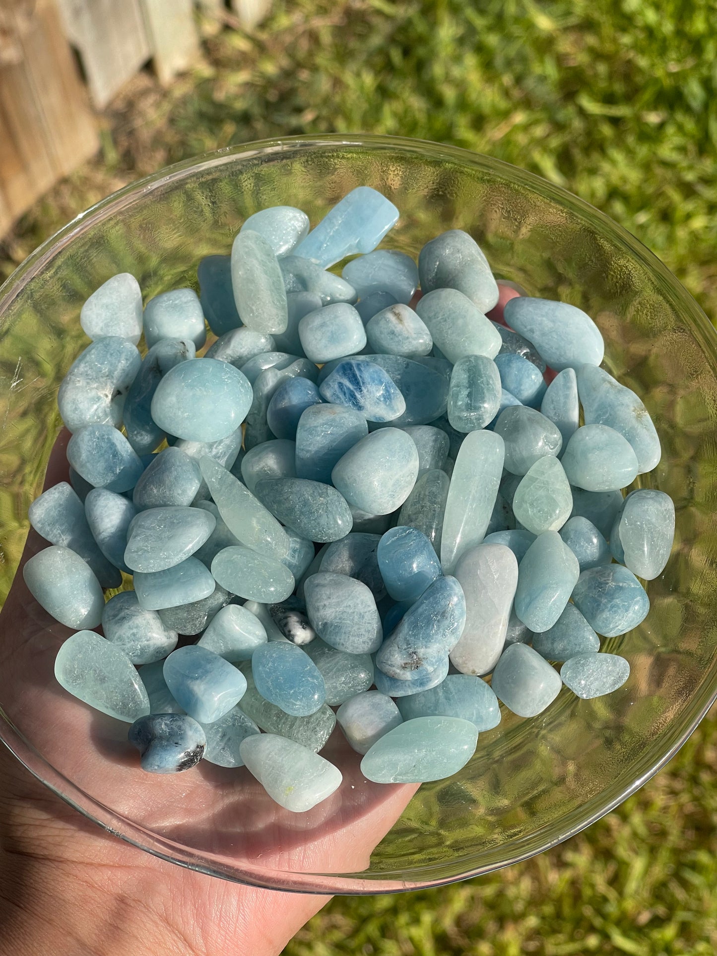 Aquamarine Tumbles 1.5oz