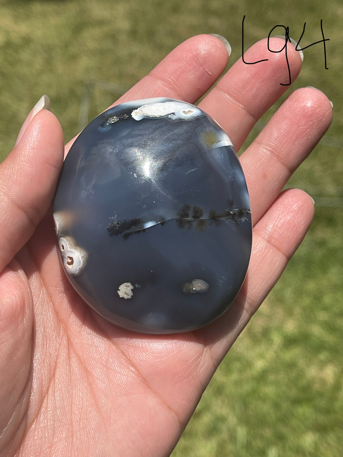 Orca Agate Palm Stones
