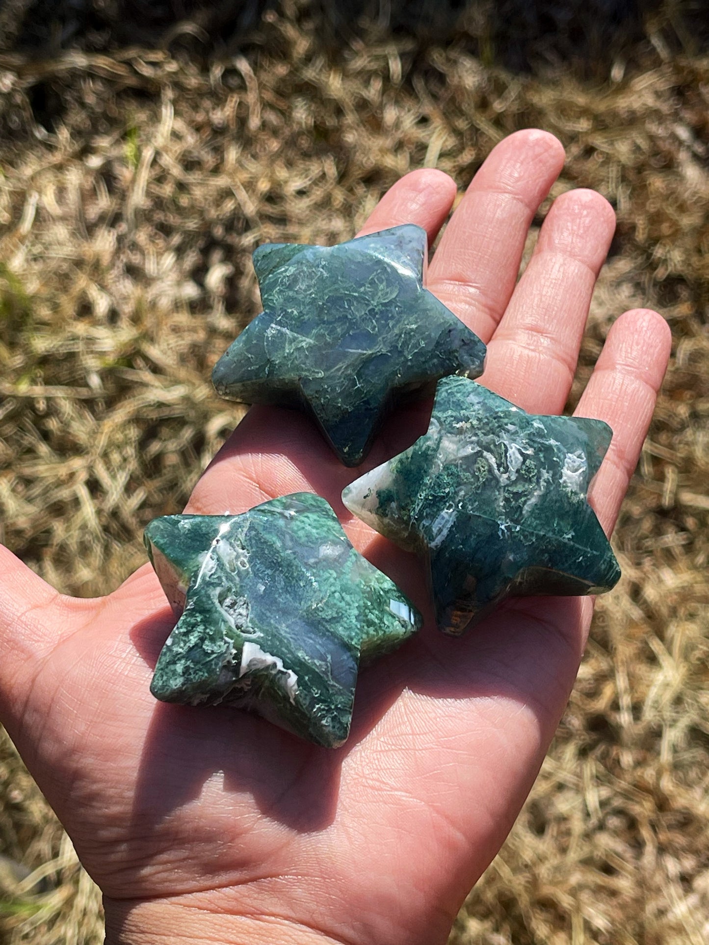 Moss Agate Stars