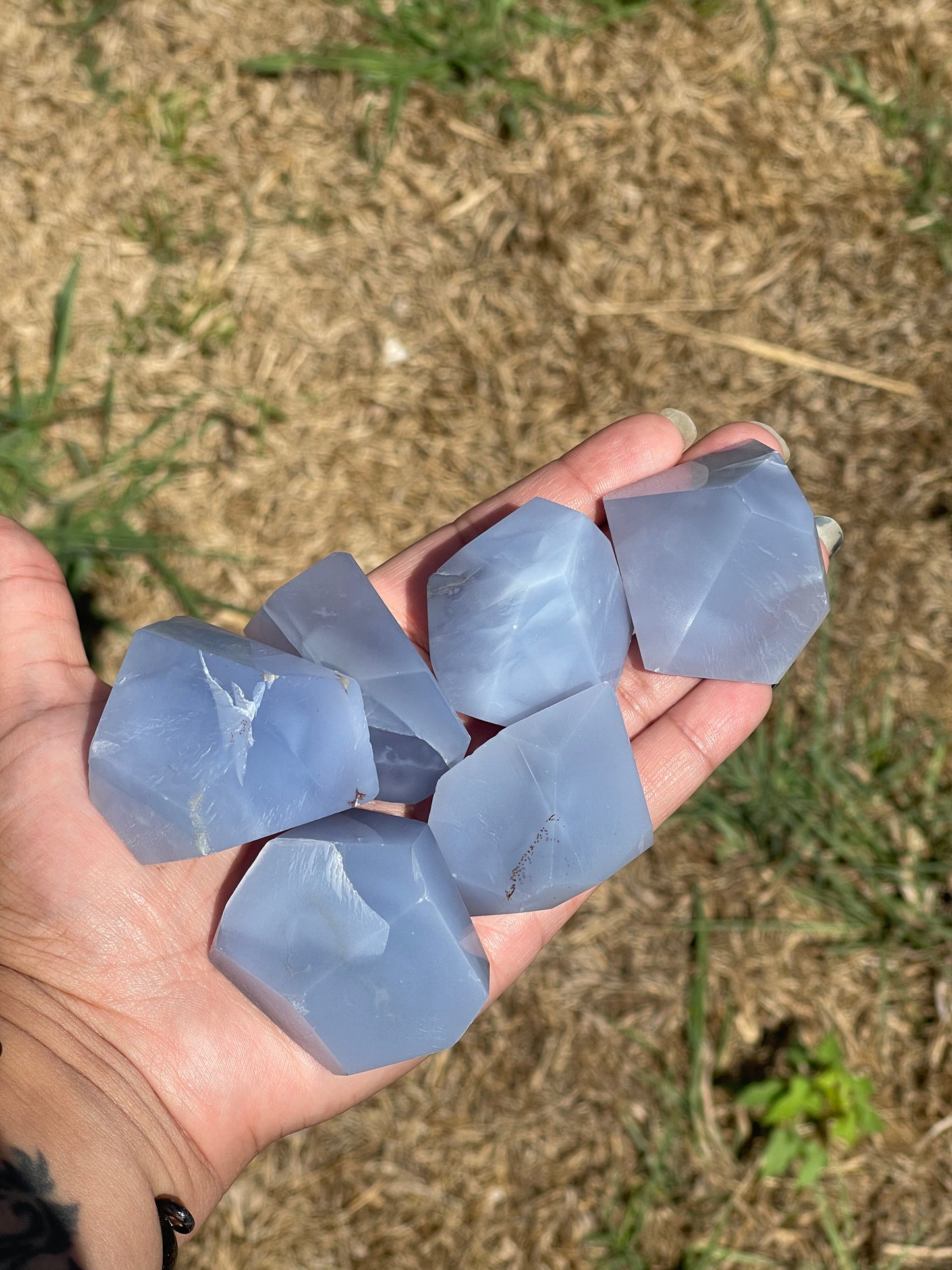 Blue Chalcedony Free Forms