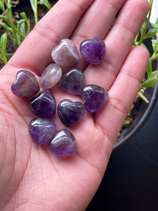 Extra Mini Dream Amethyst Hearts