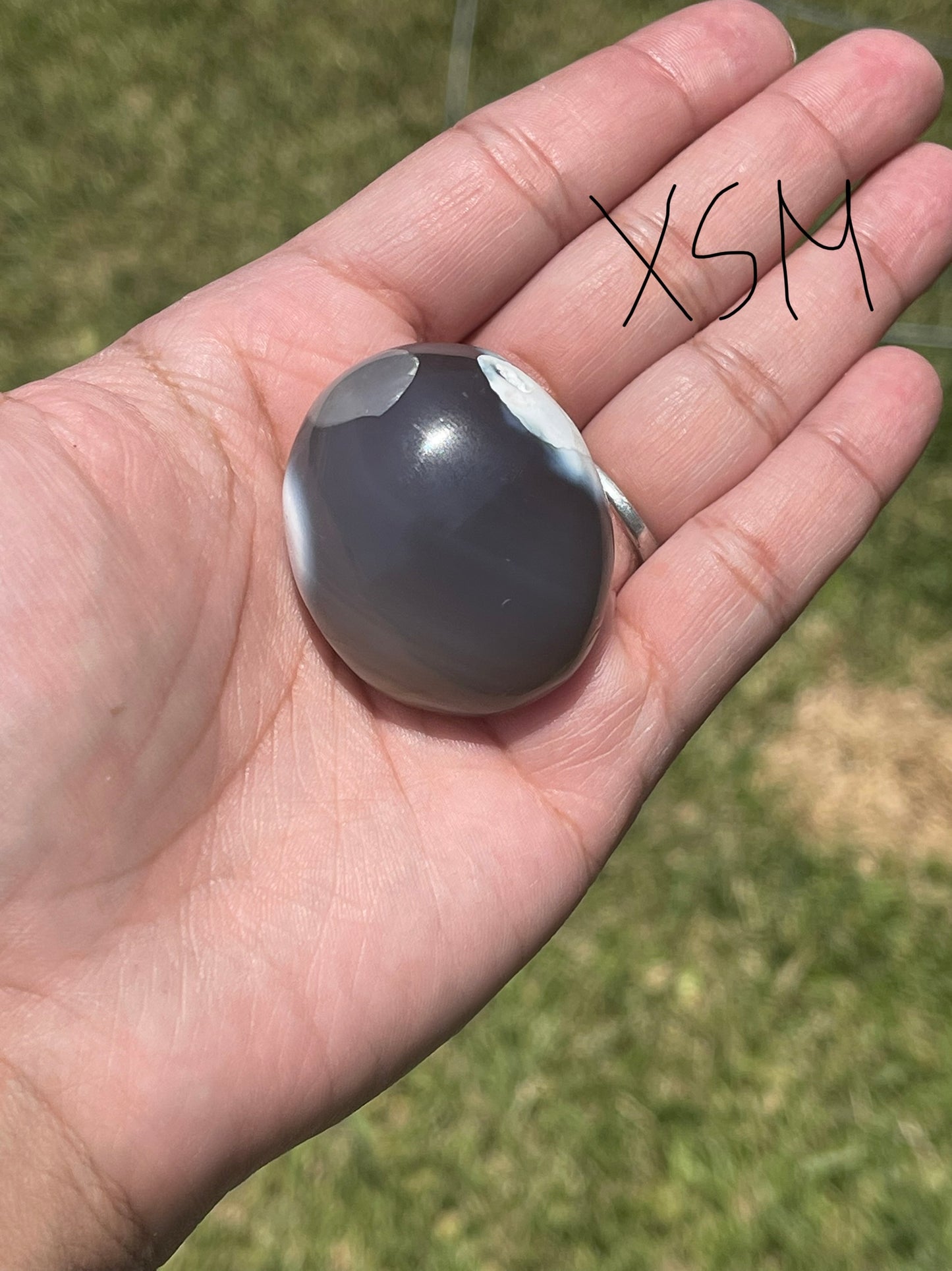 Orca Agate Palm Stones