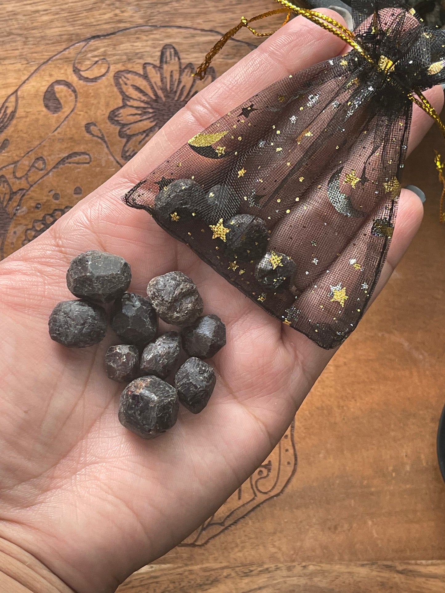 Garnet Rough Tumbles - 4pcs