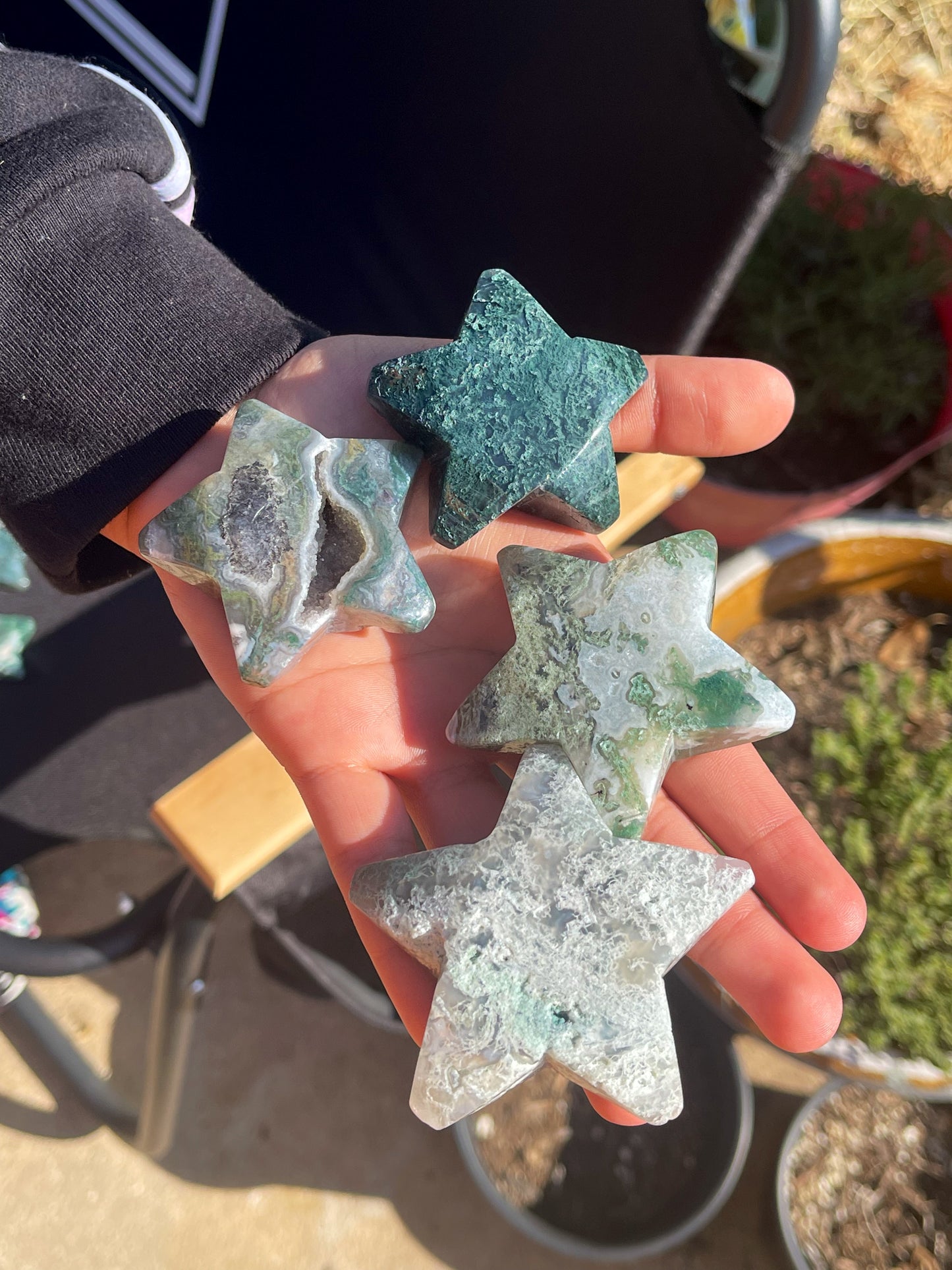 Moss Agate Stars