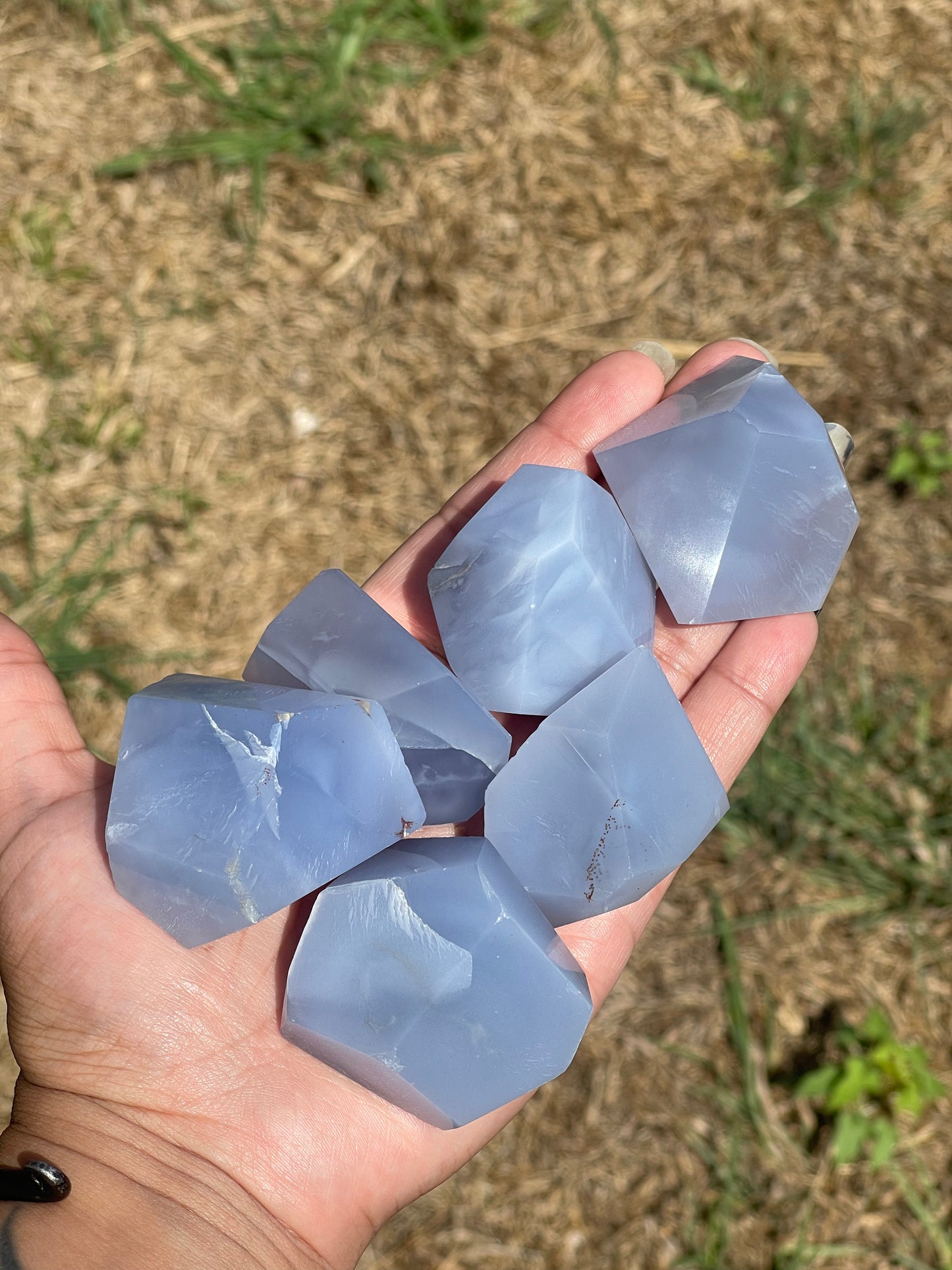 Blue Chalcedony Free Forms