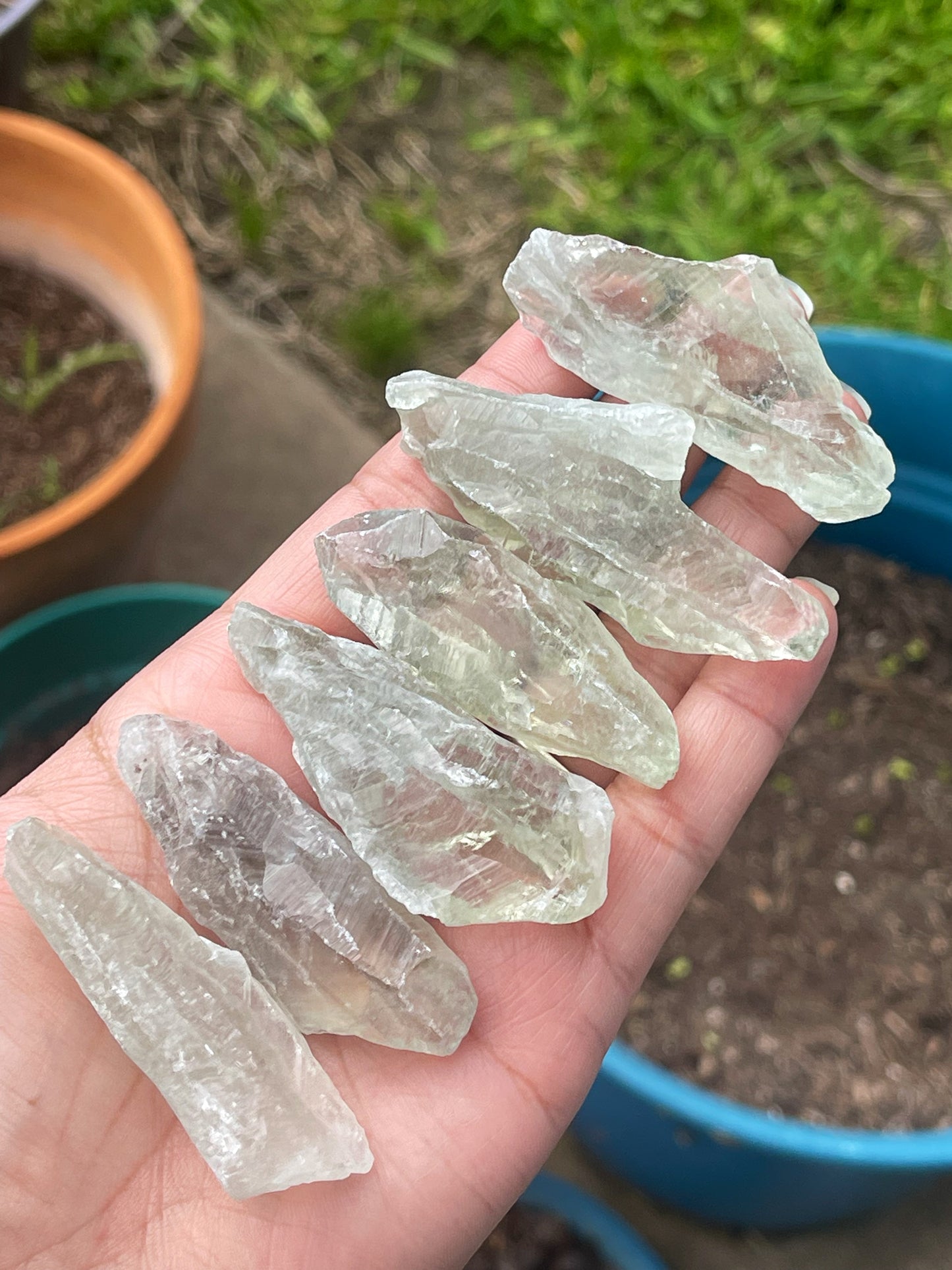 Prasiolite "Green Amethyst" Raw Pieces