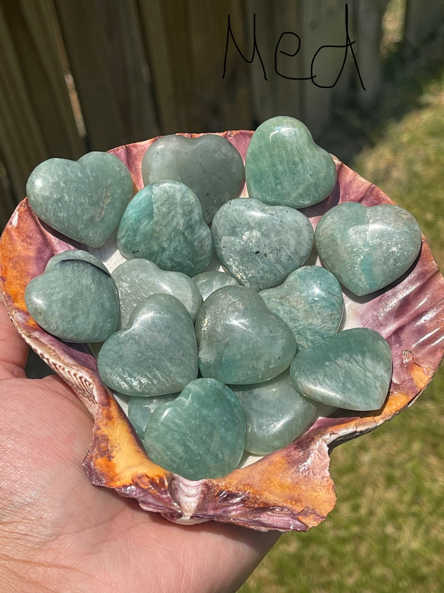 Amazonite Hearts