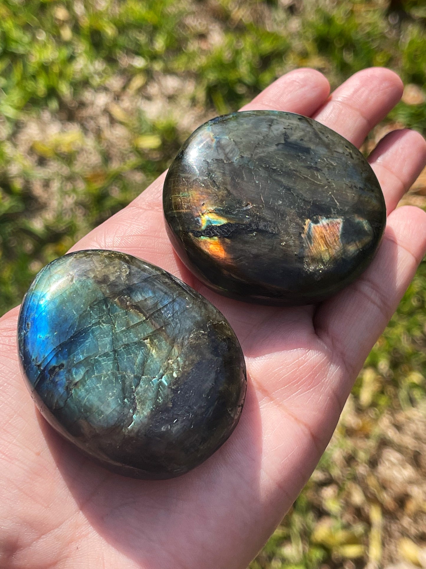 Labradorite Palm Stones