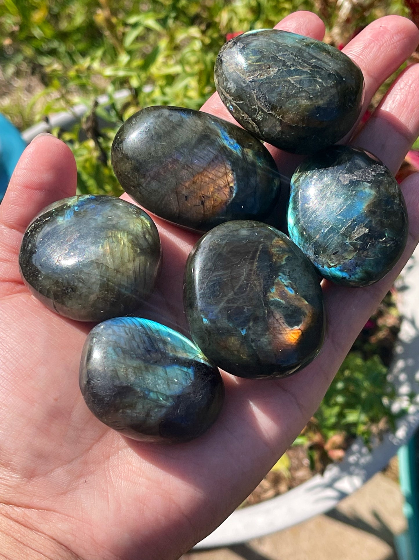 Labradorite Palm Stones