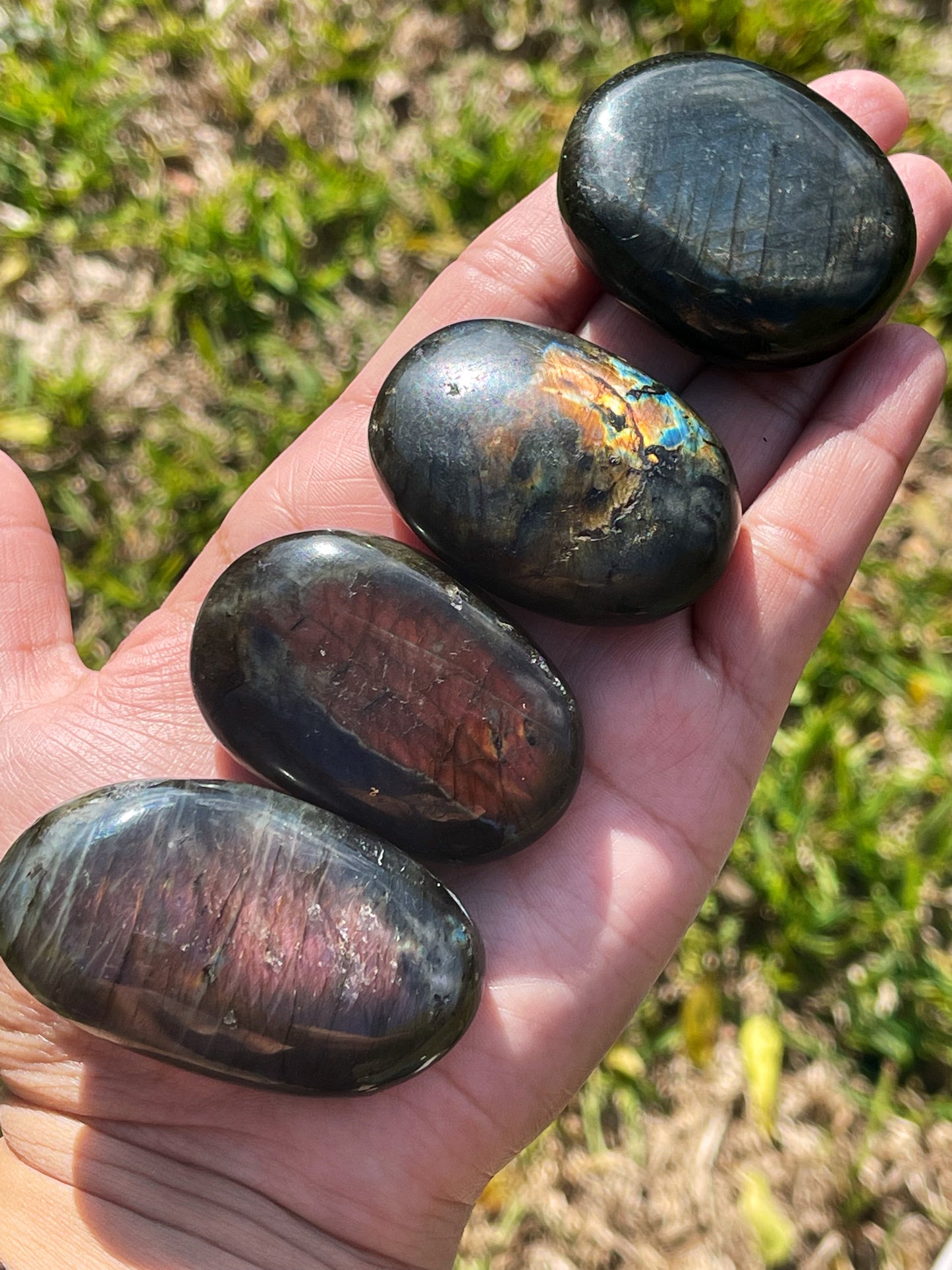 Labradorite Palm Stones