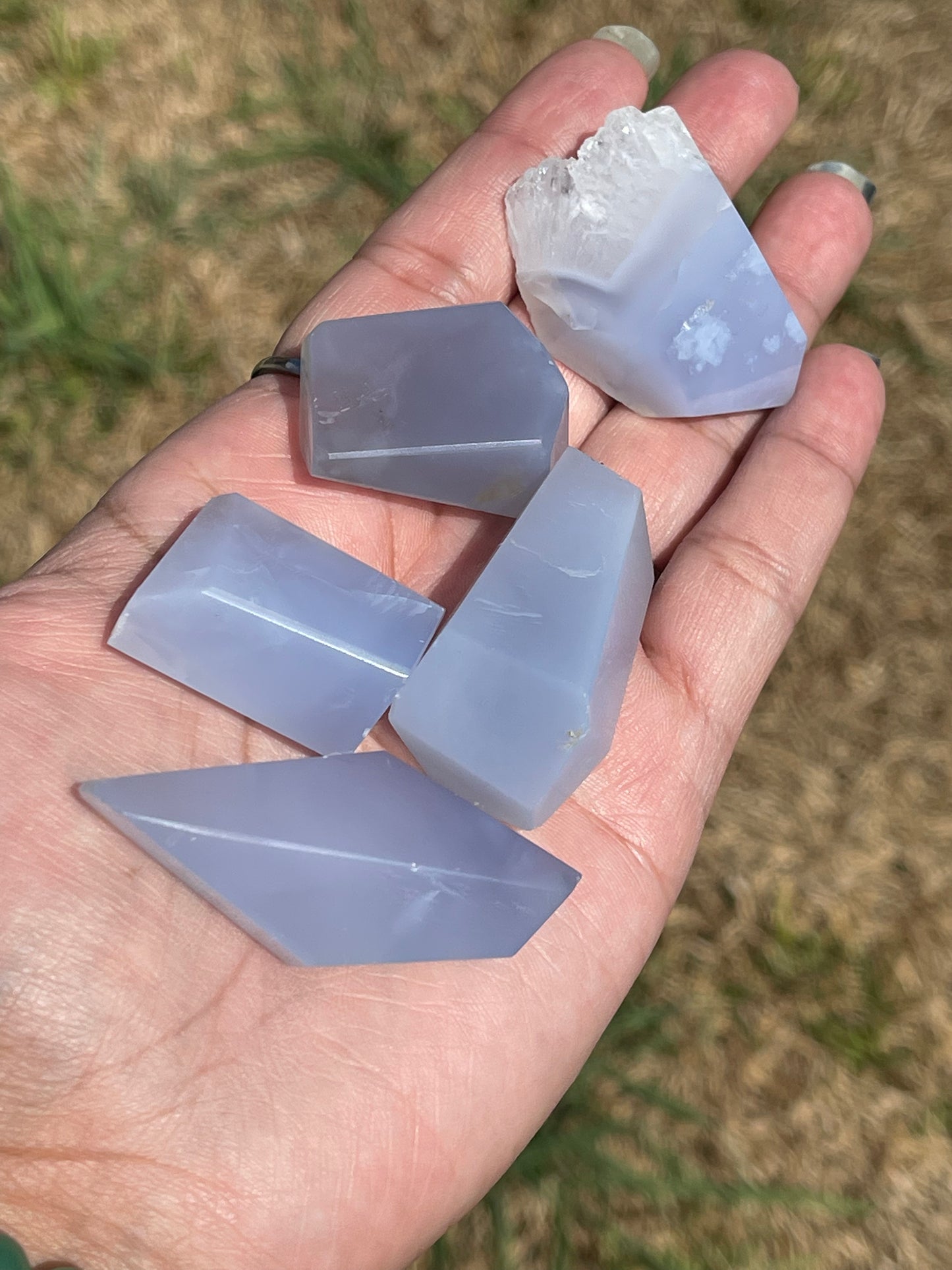Blue Chalcedony Free Forms