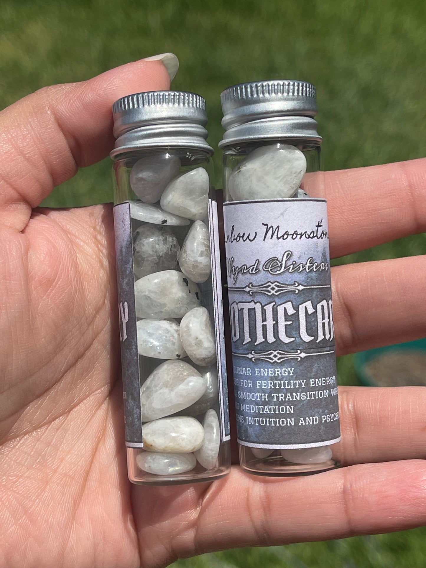 Rainbow Moonstone Crystal Chips