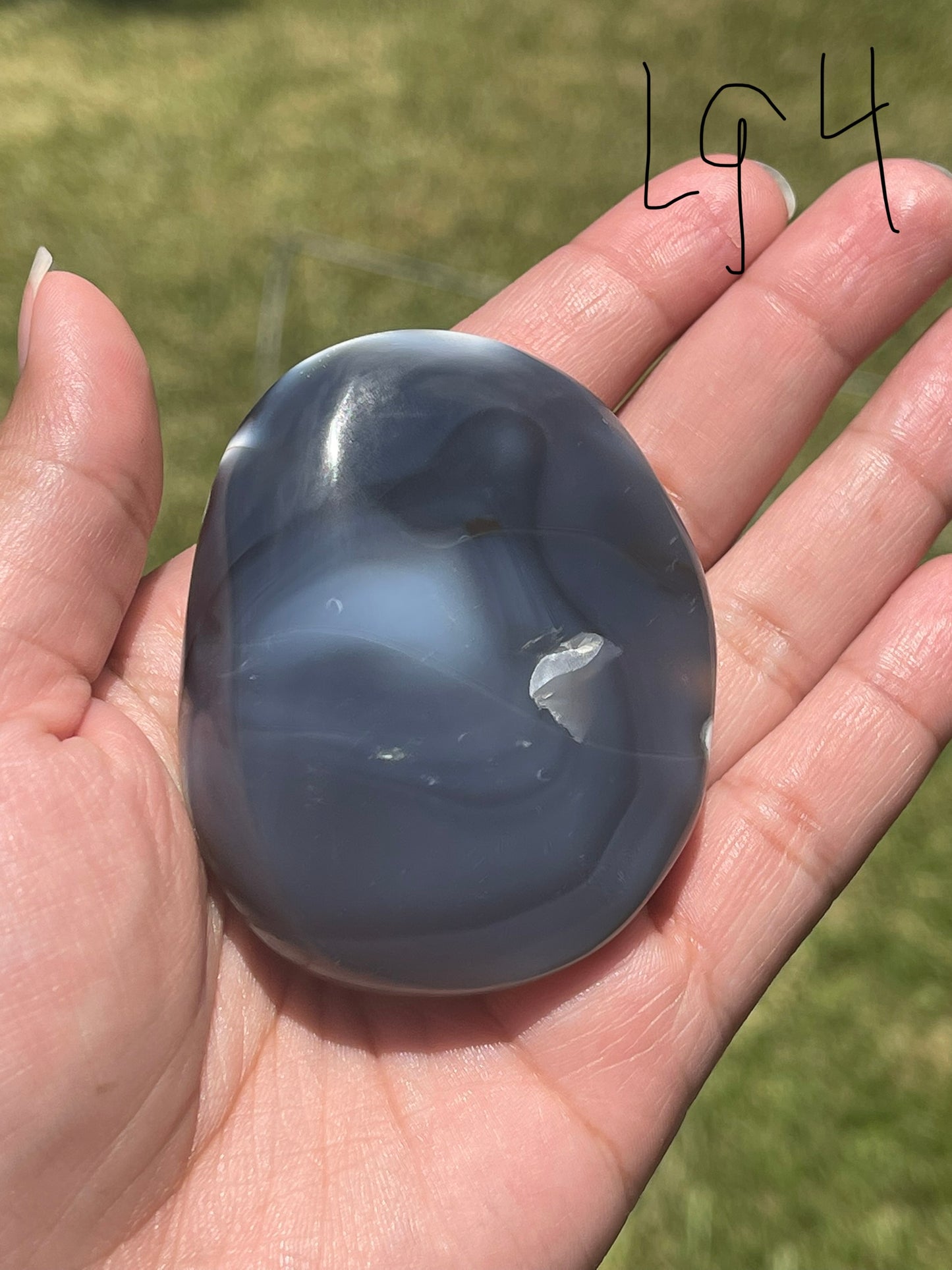 Orca Agate Palm Stones
