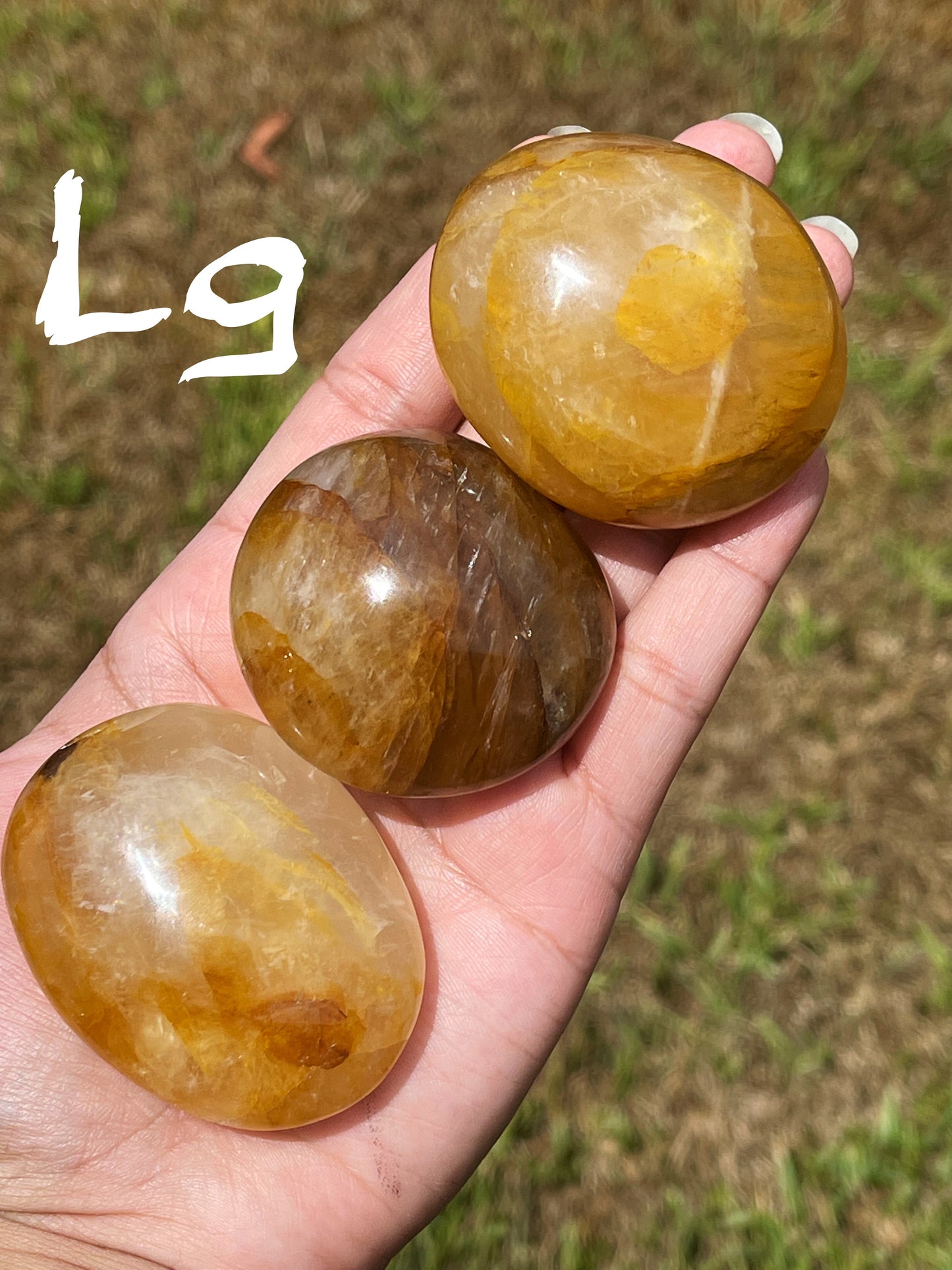 Golden Healer Palm Stone