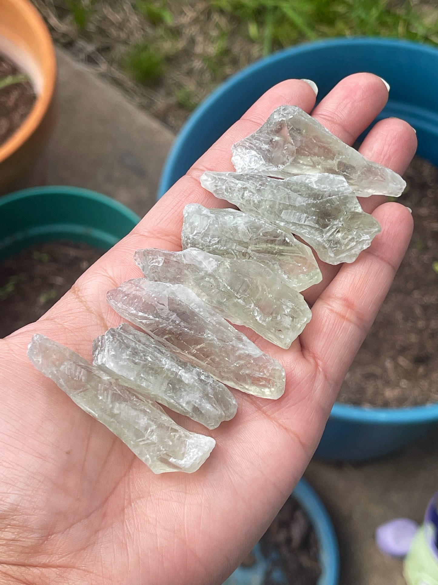Prasiolite "Green Amethyst" Raw Pieces