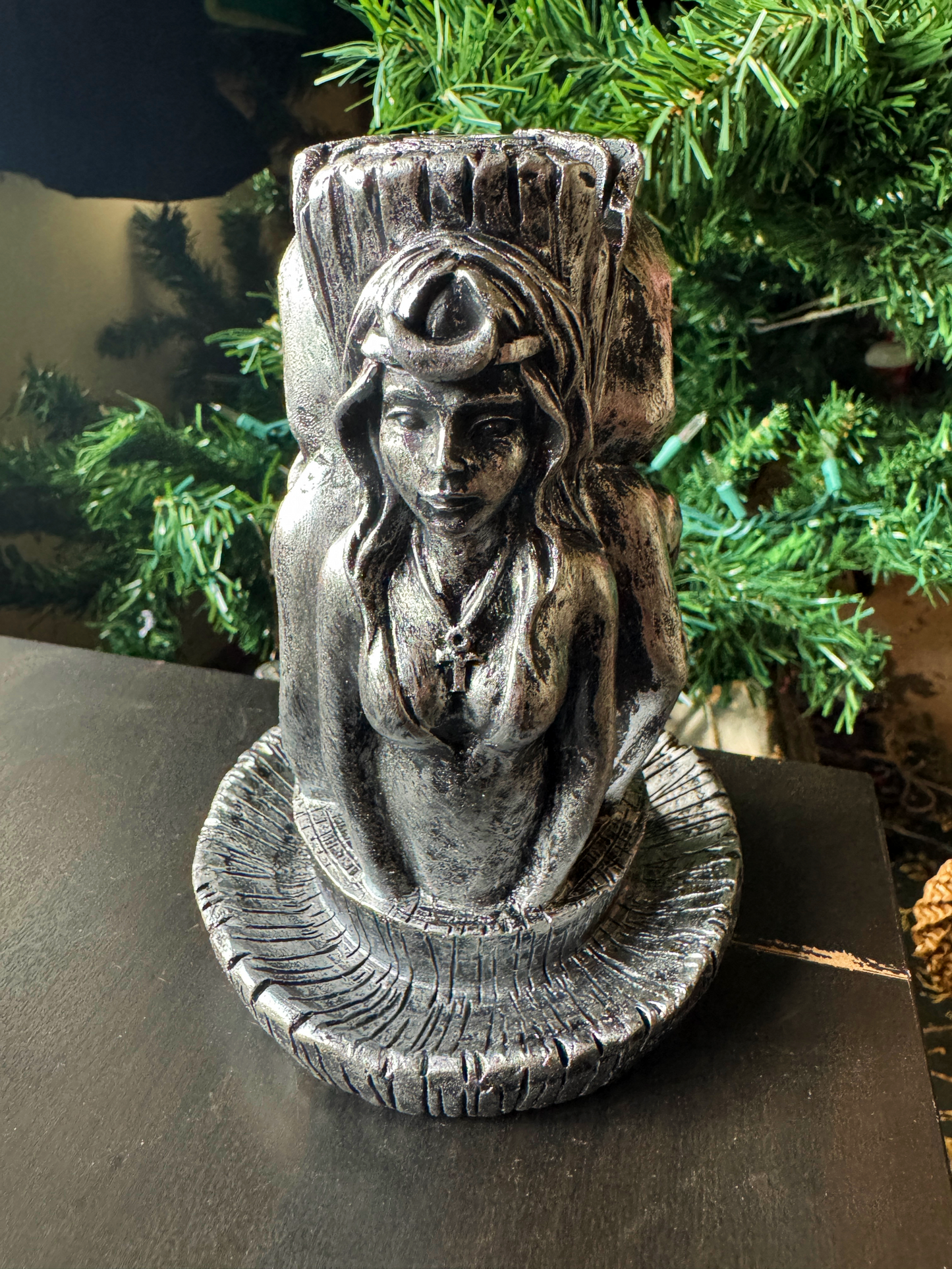 Maiden, Mother, and Crone Backflow Incense Burner