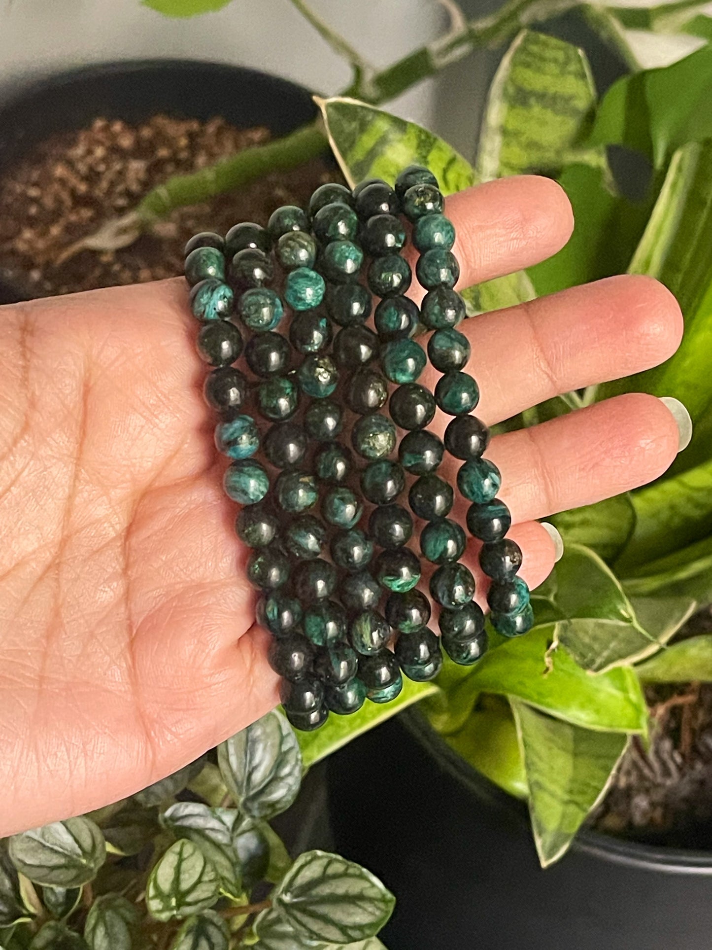 Green Lepidolite Bracelets