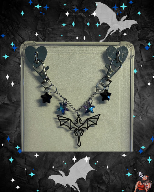 Dragon Rider Double Kindle Charm // Bookish