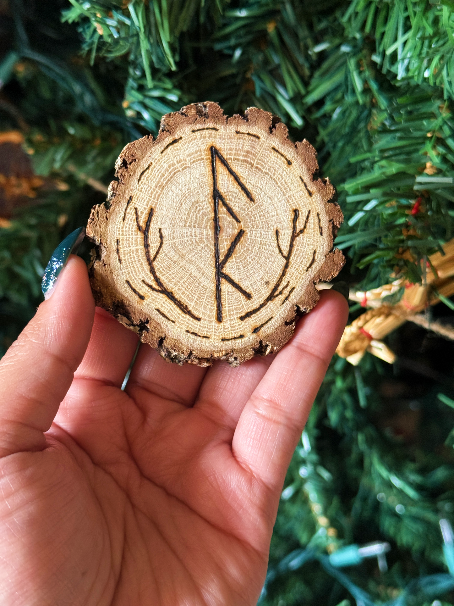 Hand Burned Pine Altar Tiles