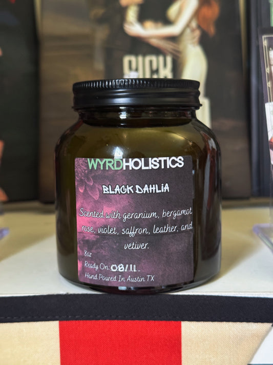 Black Dahlia // Hand Poured Soy Wax Candle