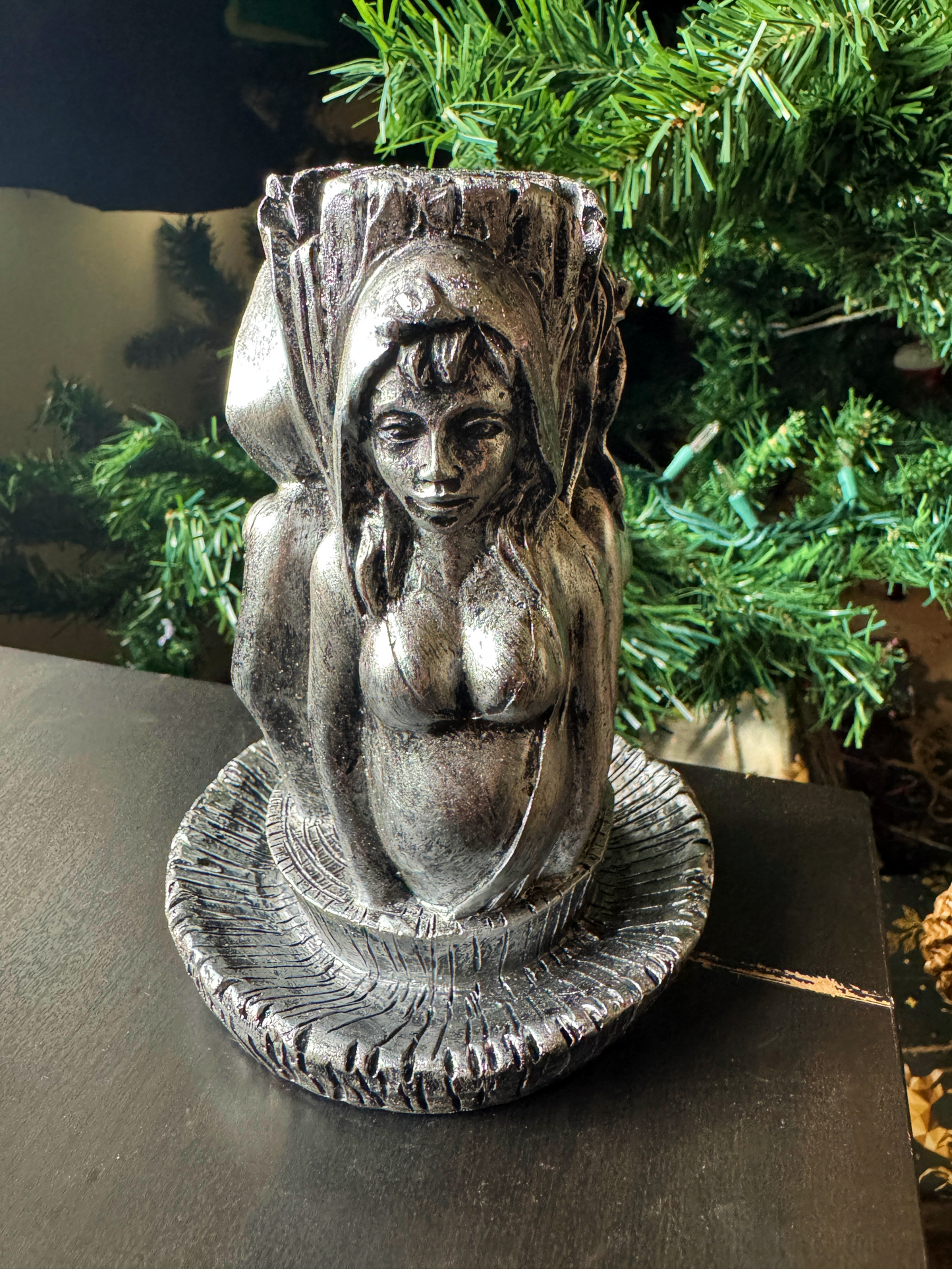 Maiden, Mother, and Crone Backflow Incense Burner