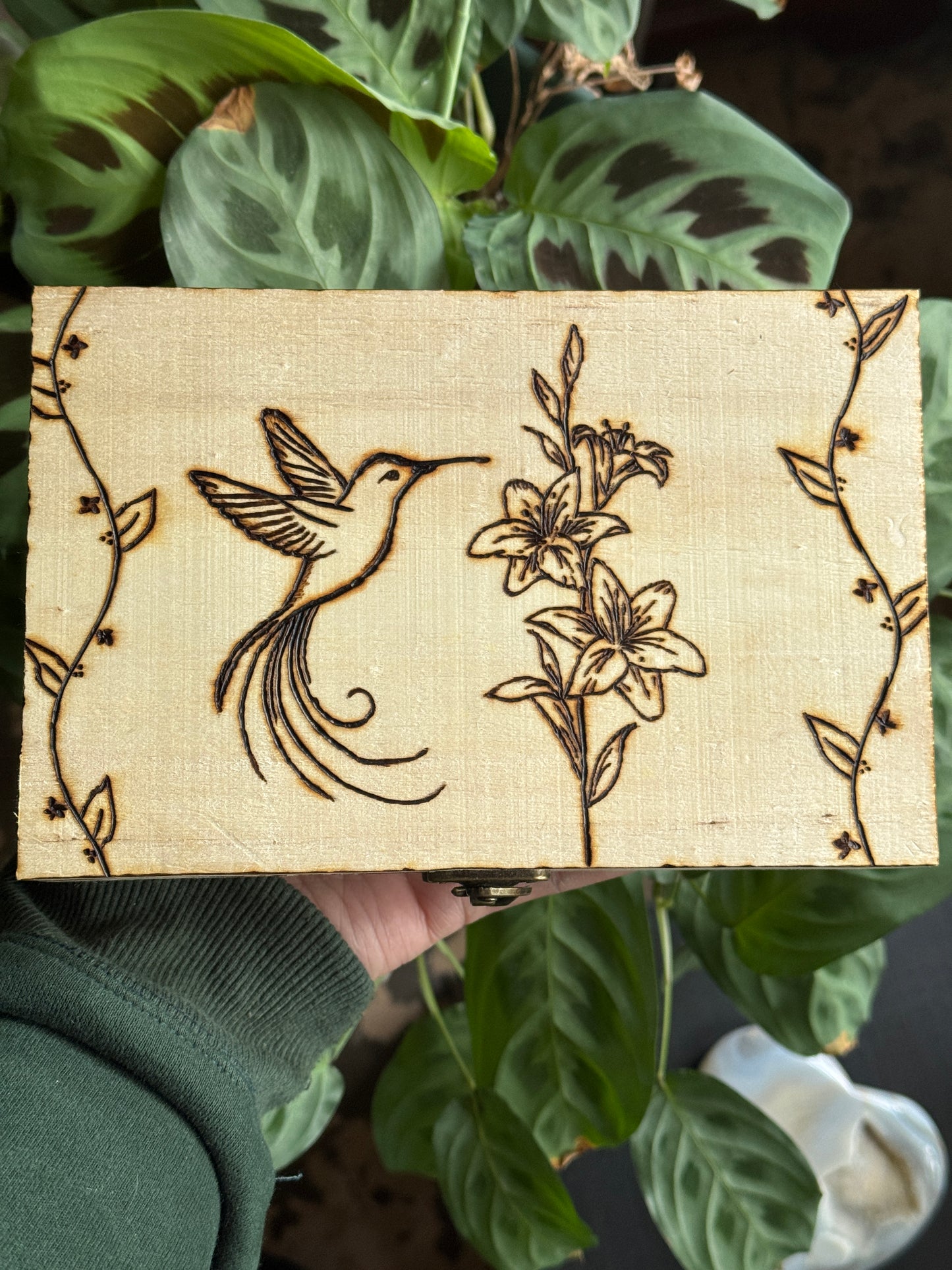 Find The Sweetness In Life Hand Made Hand Burned Box
