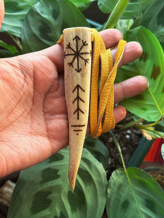 Banish & Protect Antler Talisman