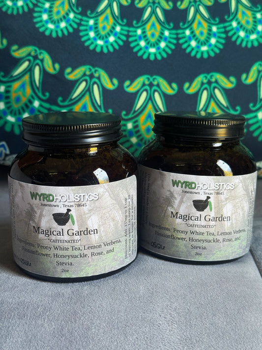 Magical Garden Herbal Tea // Lightly Caffeinated