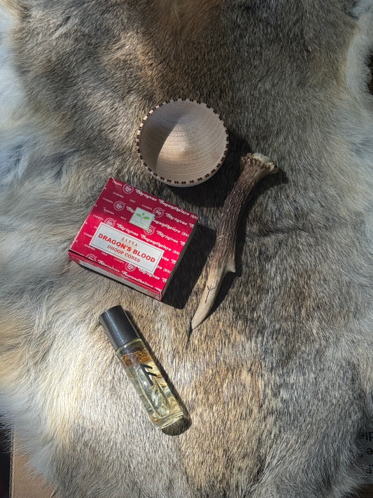 Rabbit Fur Altar Set