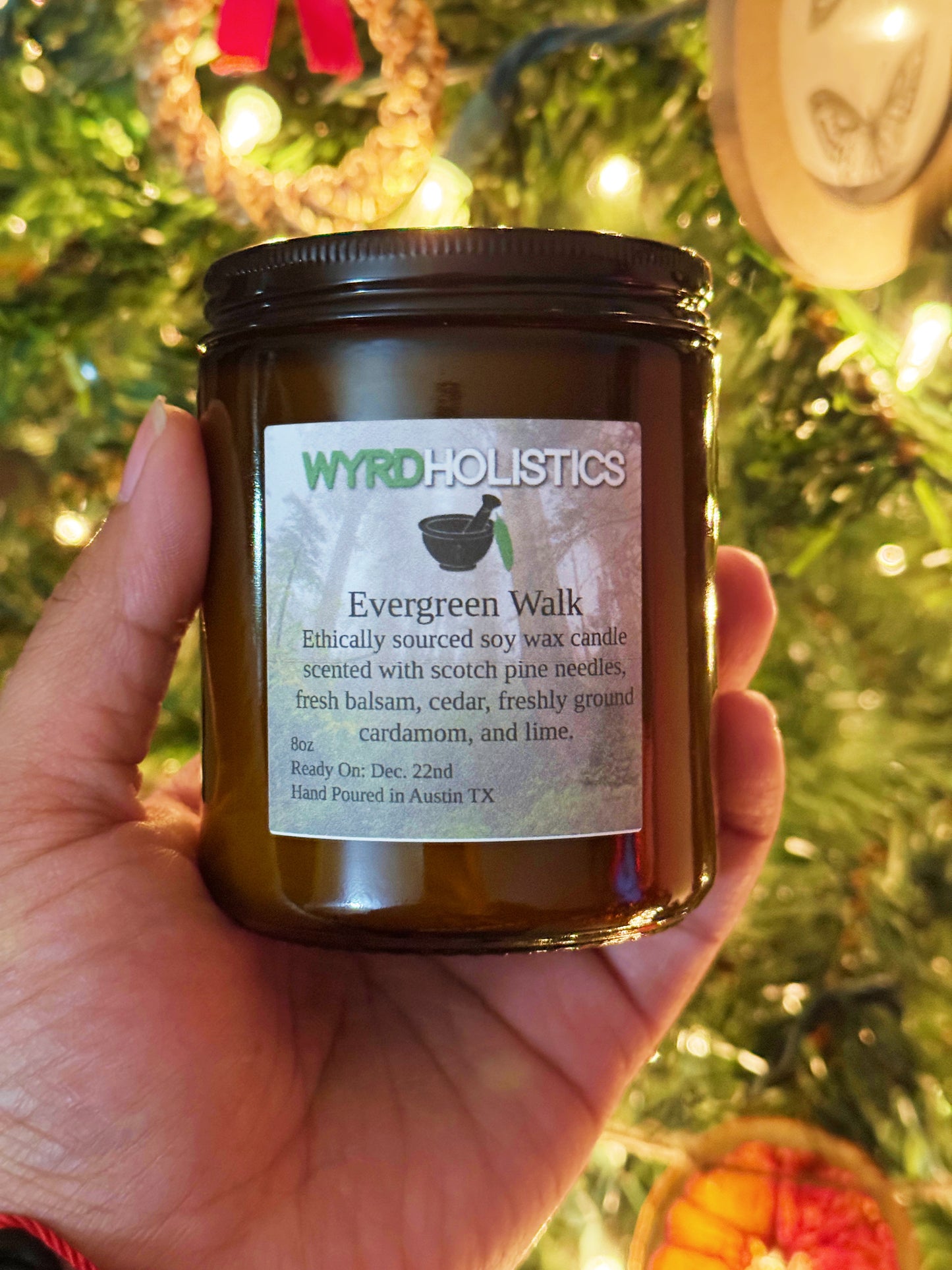 Evergreen Walk Organic Soy Wax Candle
