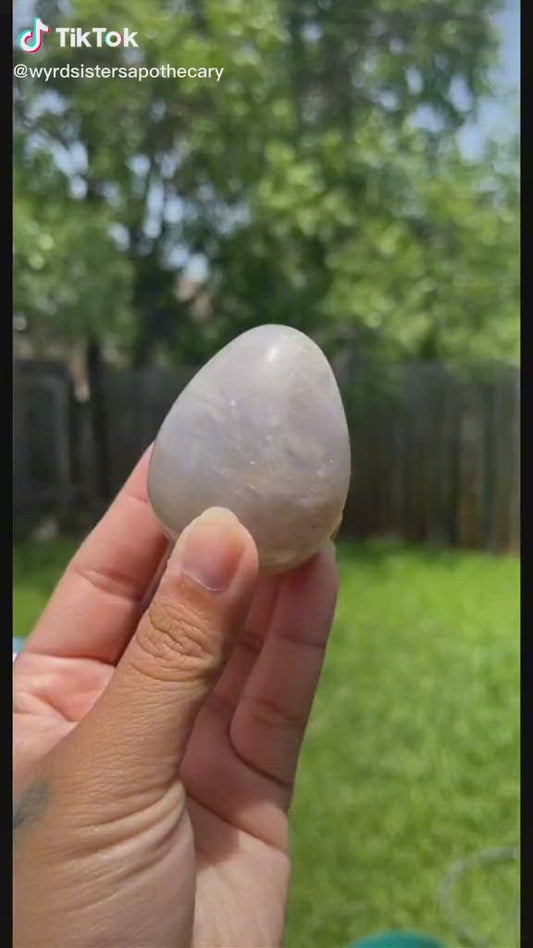 Blue Rose Quartz Egg