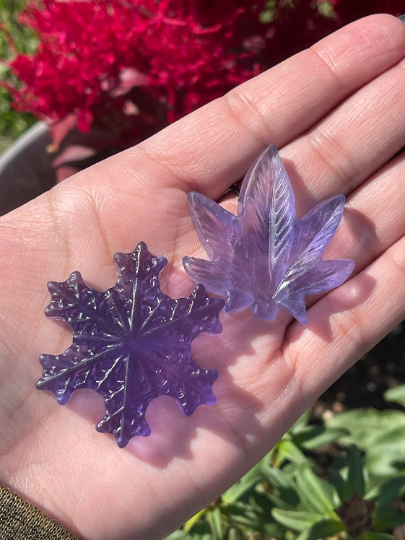 Fluorite Snowflakes and Maple Leaves