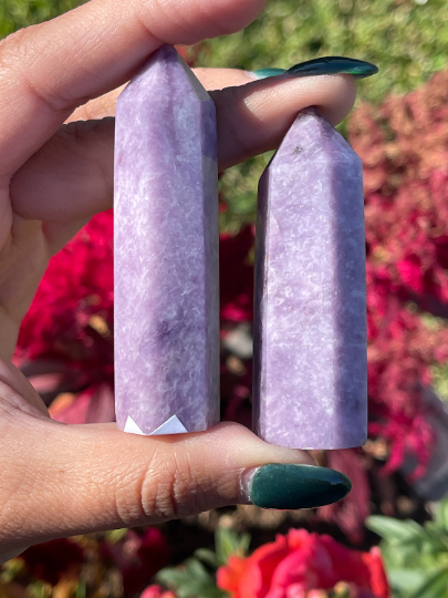 Lilac Lepidolite Towers