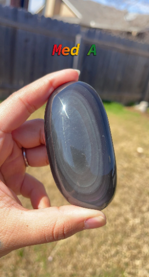 Rainbow Obsidian Palm Stone