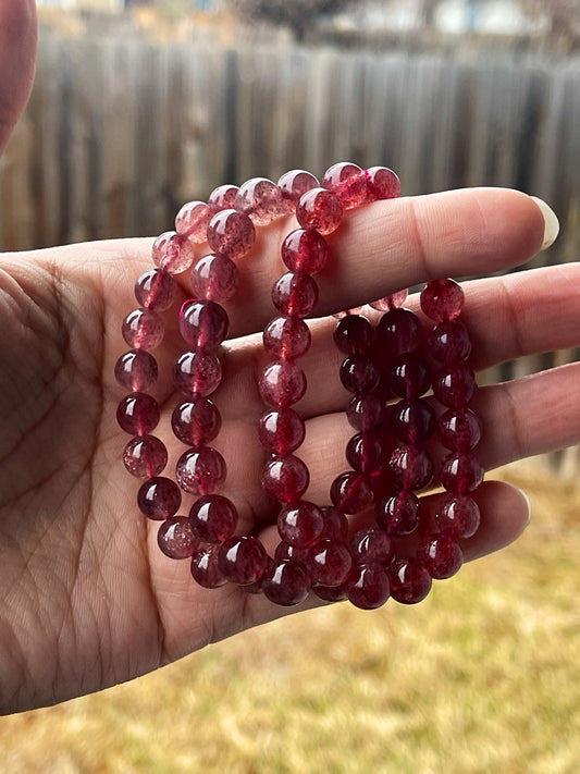 Strawberry Quartz Bracelets