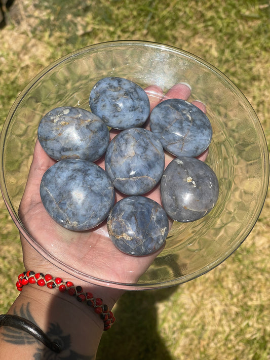 Blue Opal Palm Stones