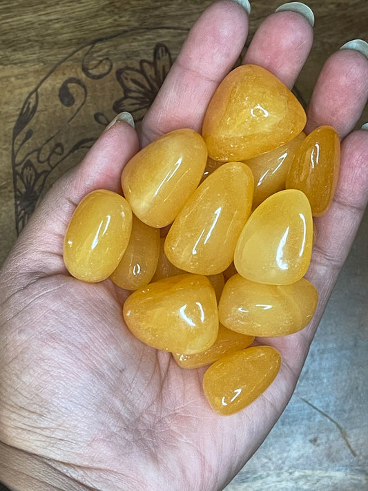 Sherbert Orange Calcite Tumbles