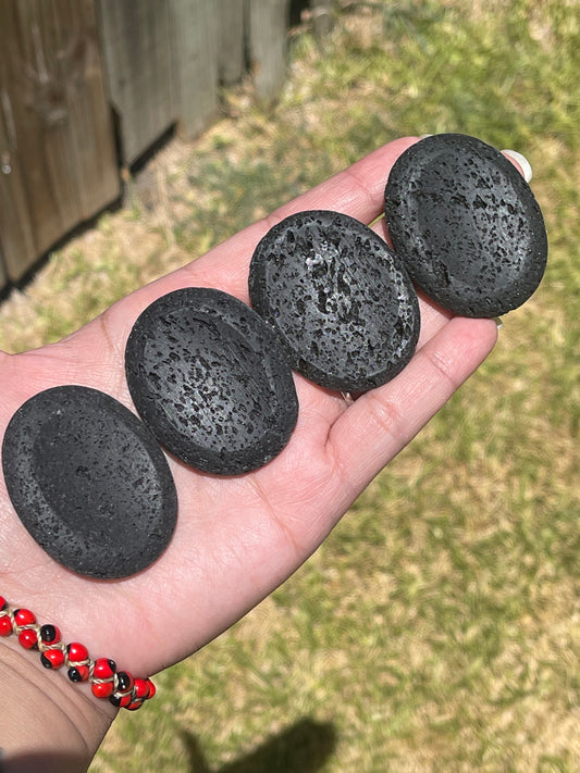 Black Lava Worry Stone